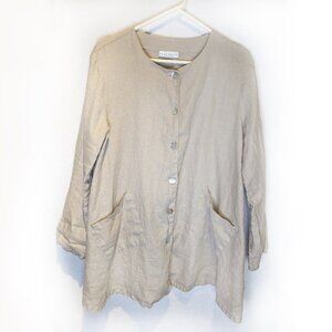 Bryn Walker 100% Linen Jacket Size Medium
